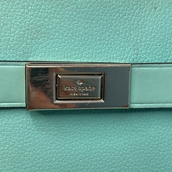 Kate Spade  Lucia medium satchel in Aqua  Bloom - Picture 6 of 11